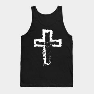 Heart for Jesus-Christian Cross - Faith Hope Love - Christianity Tank Top